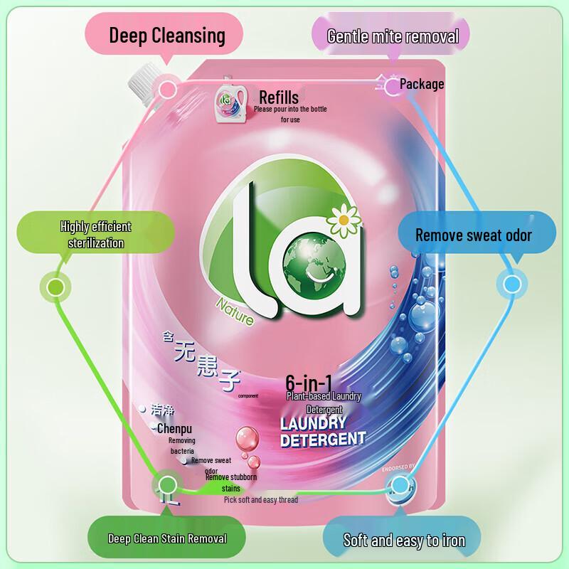 Walch 6-in-1 Healthy Oxygen Wash Plant Extract Laundry Detergent