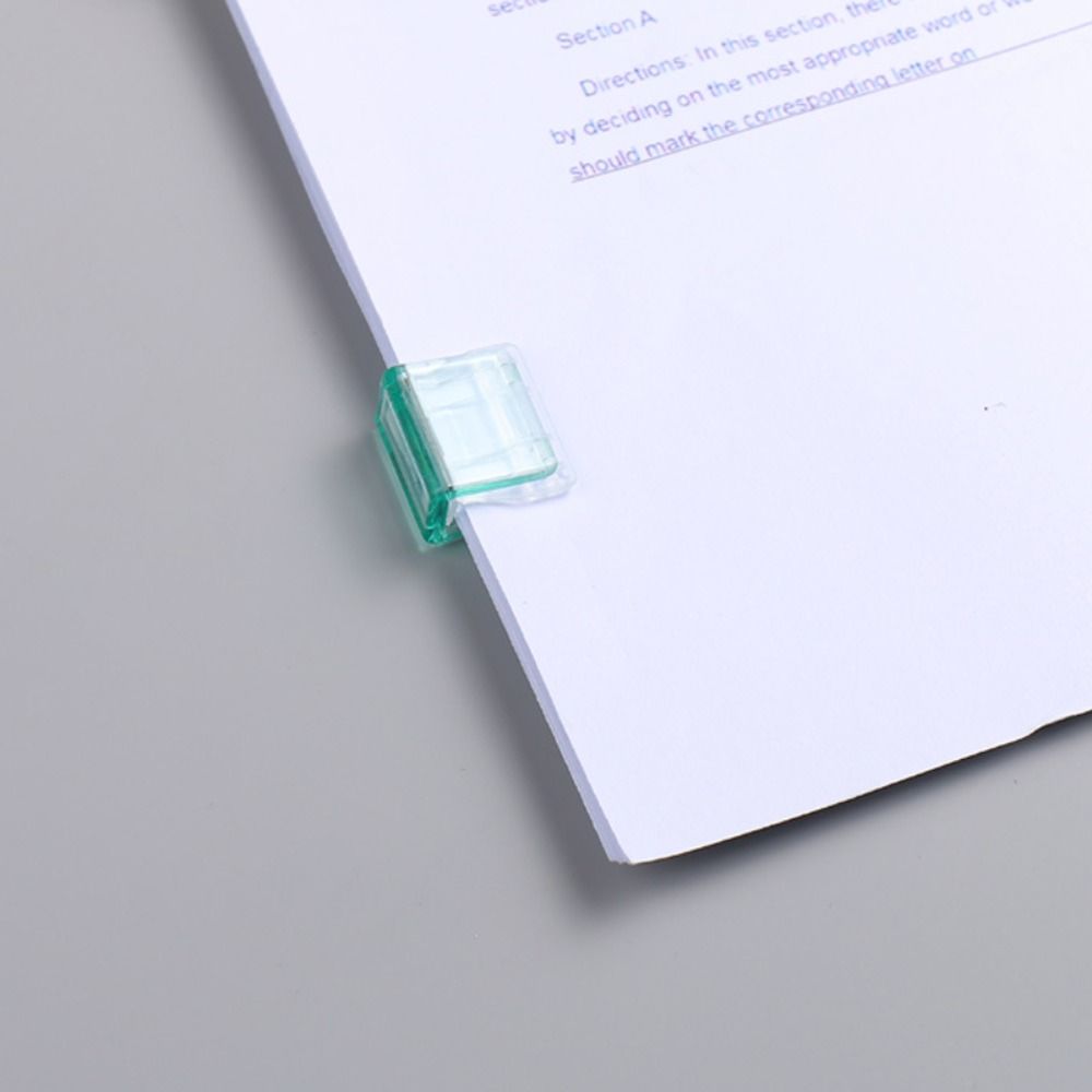 Держатель для цветных файлов Зажимы Креативный угловой зажим Скрепка для писем Нажимной зажим Папка для тестовых файлов