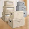 1pc Large-capacity Foldable Storage Box Dust Clothing Toy Storage Box with Lid Clothes Storage Containers Wardrobe Organizer