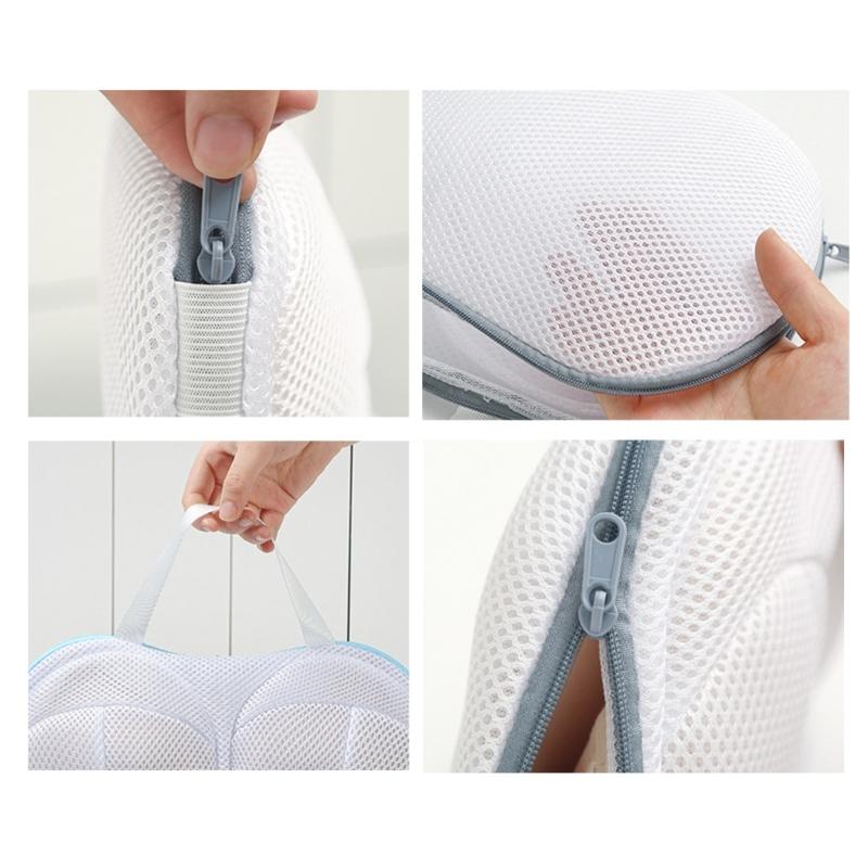 Многоразовый мешок для стирки деликатных вещей, утолщенная вентилируемая сетка, предотвращающая скручивание, машинная стирка, органайзеры для бюстгальтеров, нижнего белья, кружевного белья