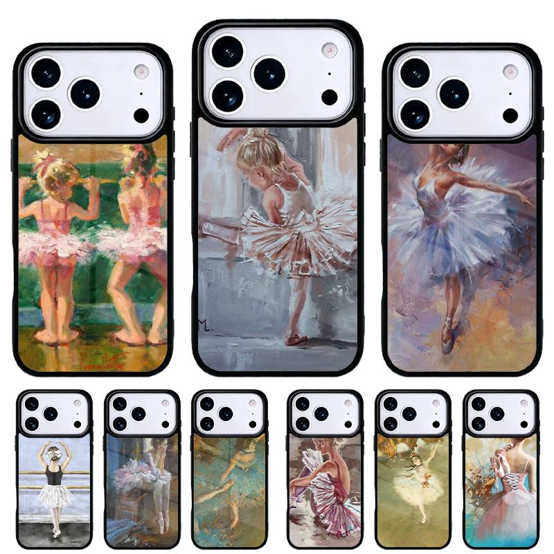 Чехол для телефона Арт Девочка Балерина Балетный Танец для iPhone 17 16 15 14 13 Pro Max Задняя крышка для 12 11 Pro Coque