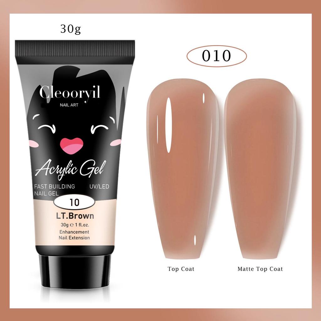 УФ Твердый Гель для Наращивания Ногтей, 15 мл - Быстрый Кристаллический Гель для Быстрого Нанесения