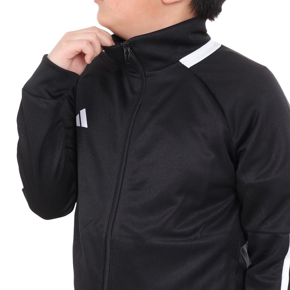 Adidas Sereno Tracksuit J130 Kids' Set, KNX38, Top Black/White, Bottom Black/White (IN0653),