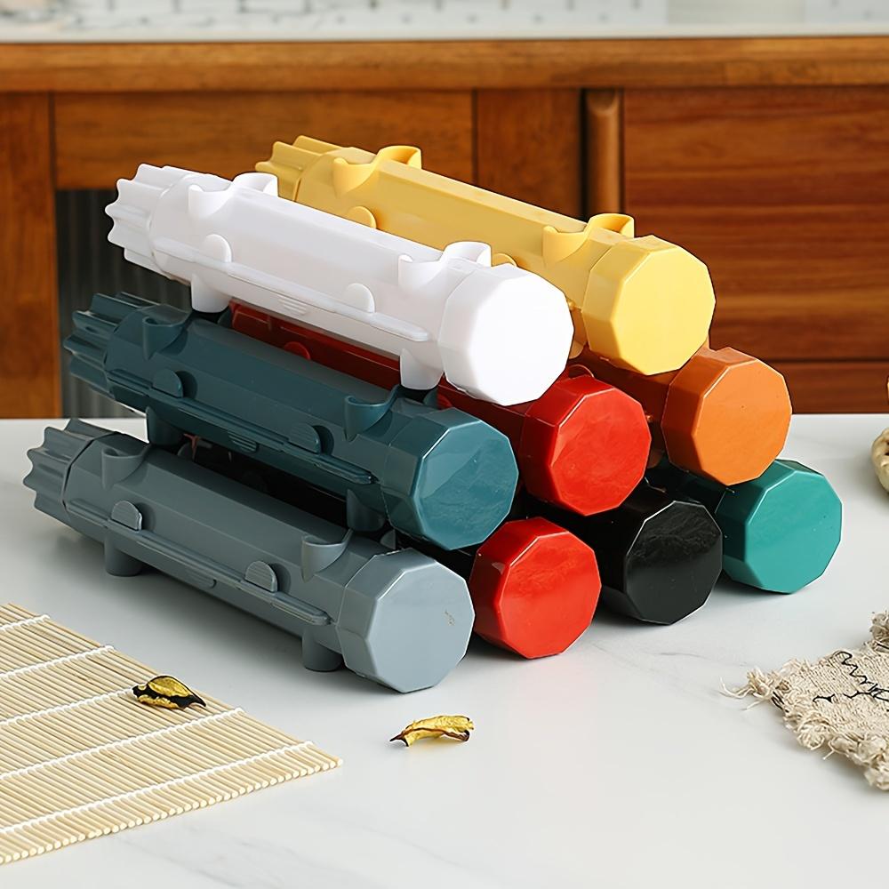 2 шт./набор Пластиковая DIY Форма для полосатых суши Удобный набор инструментов для приготовления рисовых шариков для суши Подходит для приготовления завтрака, обеда и ужина Удобный