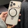 Матовый Магнитный Чехол Для Беспроводной Зарядки Magsafe Для iPhone 17 16 15 14 13 12 11 Pro Max Plus С Подставкой Держателем Прозрачная Крышка