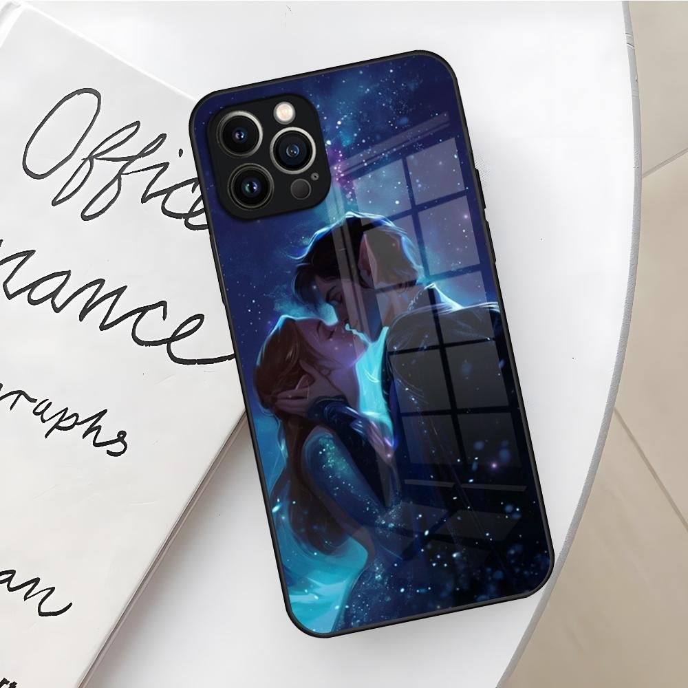Чехол для телефона Acotar A Court of Mist and Fury для Iphone 17 16 Air 15 14 12 11 13 Pro Max Mini X Xr Xs Se Стеклянная крышка Puls