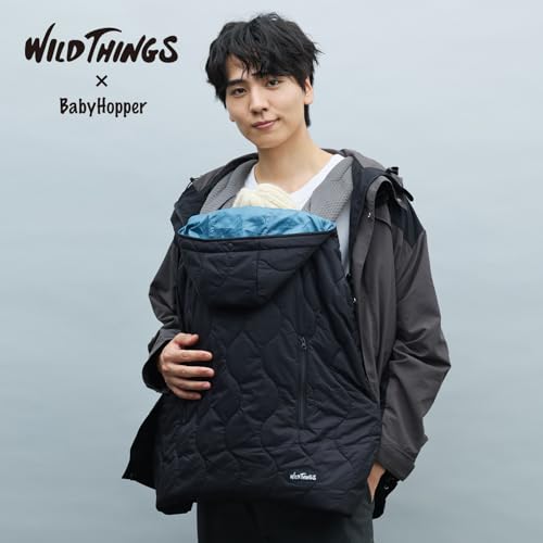 Зимний стеганый кейп BabyHopper WT, Размер 25, Черный, Легкий, Теплый, Дышащий, Водостойкий, Удобный для коляски, Стеганая ткань, CKBH0140900