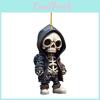Skull Car Cartoon Pendant Acrylic Flat Surface Design Halloween Decoration