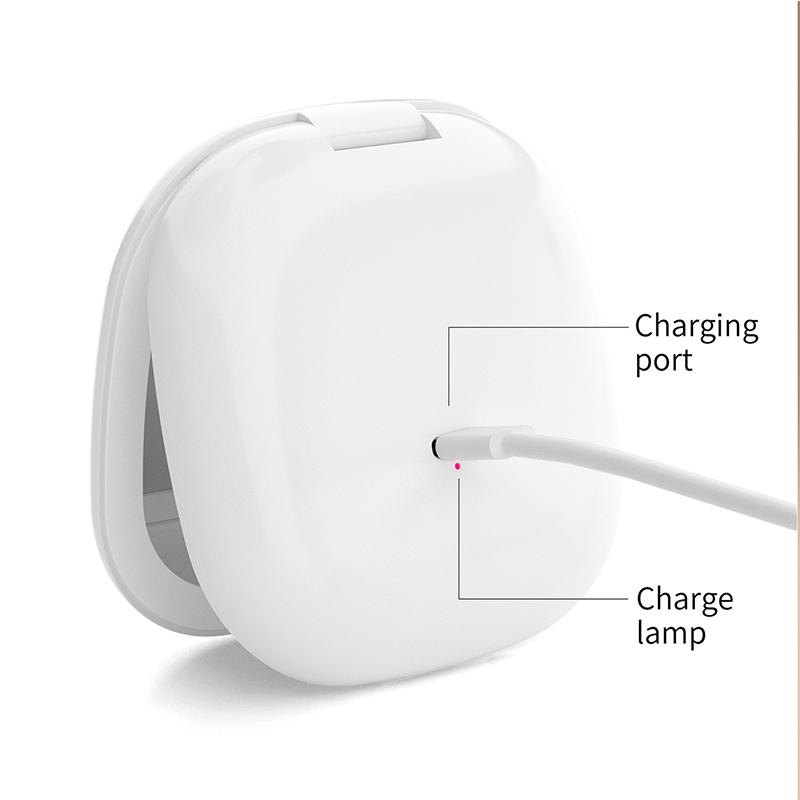 Портативное светодиодное дорожное зеркало для макияжа с 2-кратным увеличением и трехуровневым затемнением — двустороннее, портативное, компактное и складное