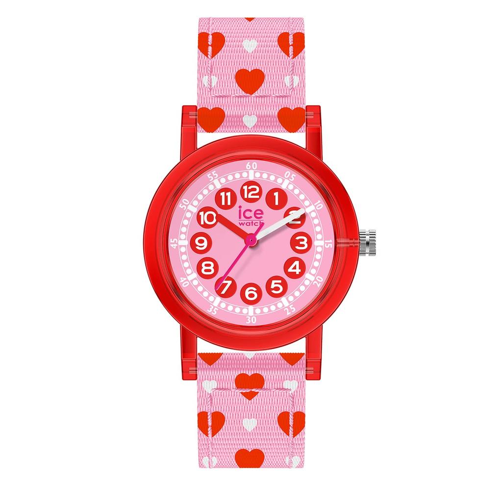 Authorized Distributor Ice Watch Watch Kids Children Ladies 022690 ICE Learning Ice Learning Red Love Small 32mm 3 Hands [Ice-watch]