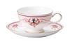 Noritake Cup Saucer 190cc Delivery Service Pink Bone China & (Coffee Tea) Kiki's MJ97221/H-612L