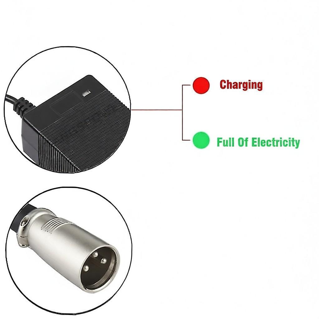 24V 5a lead acid battery charger for 28.8v electric wheelchair golf cart lead-acid charger 3-pin xlr connector fast charging Size US