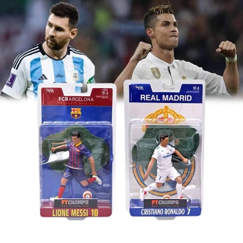 Реалистичная фигурка футбольной звезды Месси Роналду ПВХ декор для офиса идеальный подарок для парня