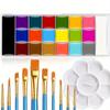 Face Painting Kit Oil Palette, Professional Face Paint Flash Non Toxic Safe Tattoo Halloween FX Party Artist Fancy Makeup Painting Kit