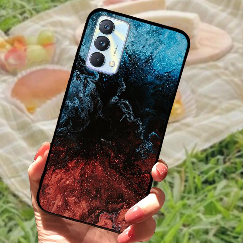 Чехол для Realme GT Master Edition Мраморный painted Cover Мягкий силиконовый ударопрочный чехол для телефона Для Realme GT Master Coque Бампер