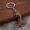 Hollow King Cobra Key Ring Fangs Car Key Chain Bag Ornament King Cobra Keychain  Hanging Accessory