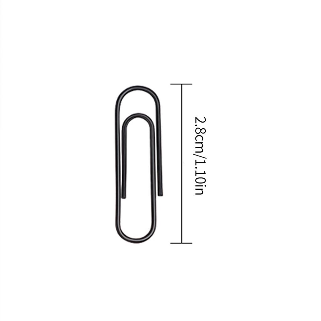 200pcs Paper Clips Notebook Filing Bookmark Rustproof Paperclips Document Organizing For Office School Supplies