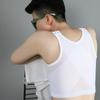Men's Breathable Chest Binder Full Bandage Buckle Breast Binder Tight Tomboy Bandage Sports Corset