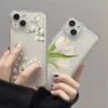 Мягкий милый чехол с цветочным рисунком для iPhone 11, чехол для iPhone 13 15 12 14 Pro Max XS X XR 7 8 SE, противоударный прозрачный эстетический чехол