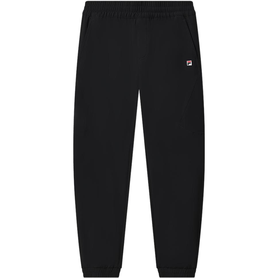 Fila Музей Ван Гога 2.0 Однотонный логотип Брюки спортивные трикотажные повседневные на кулиске Мужские низы Черный F11M318802F-BK