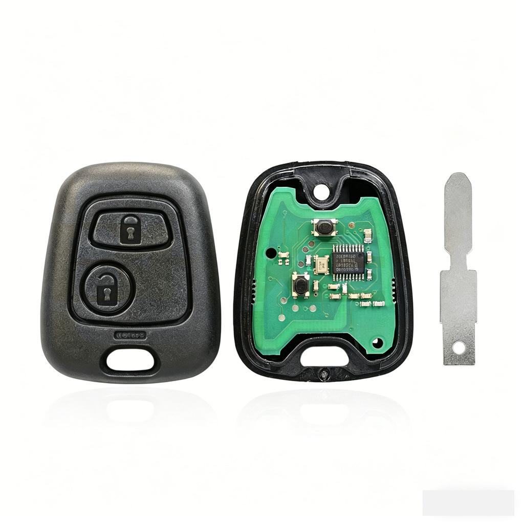 PEZN4 Suitable for Peugeot Citroen 2-button car key NE72/SX9/NE78 with built-in chip ASK-433MHZ