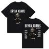BRYAN ADAMS ROLL WITH THE PUNCHES TOUR 2025 Футболки Мужские Женские Винтажные Высокого Качества Оверсайз Хлопковая Футболка Подарок для Поклонников Уличная Одежда