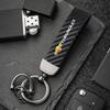 FGKLM1 Metal Car Keychain Leather Rope Key Rings Keyring for Chevrolet Spark Captiva Cruze Tracker Orlando Trax Accessories