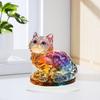 Красочные Миниатюрные Украшения Кошки 2D Плоская Печать Котята Стоячие Украшения Подарки