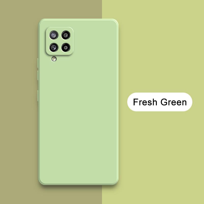Роскошные квадратные жидкие силиконовые чехлы для Samsung Galaxy M40s M32 M42 5G Camera Защитные 360 противоударные мягкие чехлы для мобильных телефонов