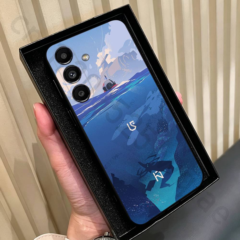 Чехол для телефона S-subnautica 2 для Samsung Galaxy A13, A21s, A22, A31, A32, A52, A53, A71, A80, Мягкий черный корпус