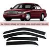 Для Ford Crown Victoria 1998-2011 Автомобильные Черные Тонированные Боковые Дефлекторы Окон Козырьки Вентиляционные Козырьки Навесы Защита от Дождя Ветровики Дверей