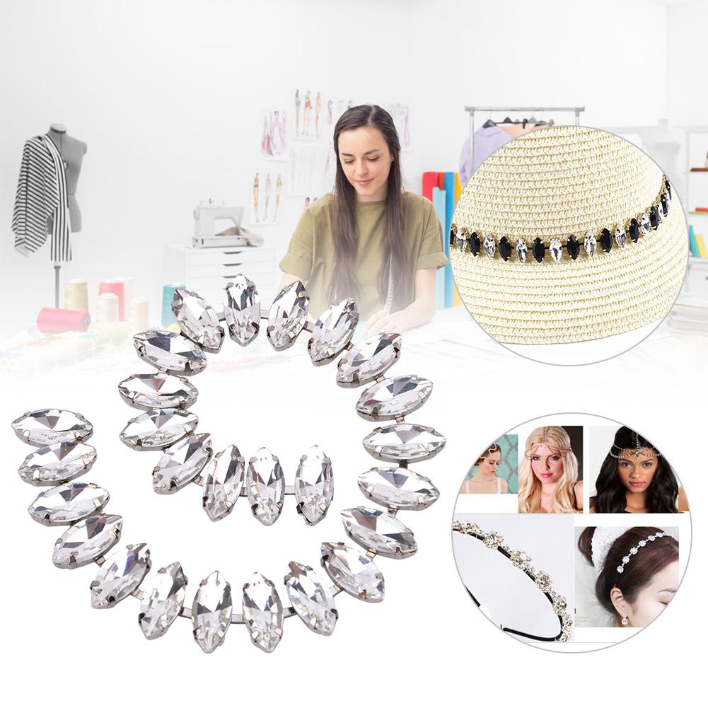 1 Двор (90см)   Стеклянная цепочка из страз для пришивания   Украшение для одежды