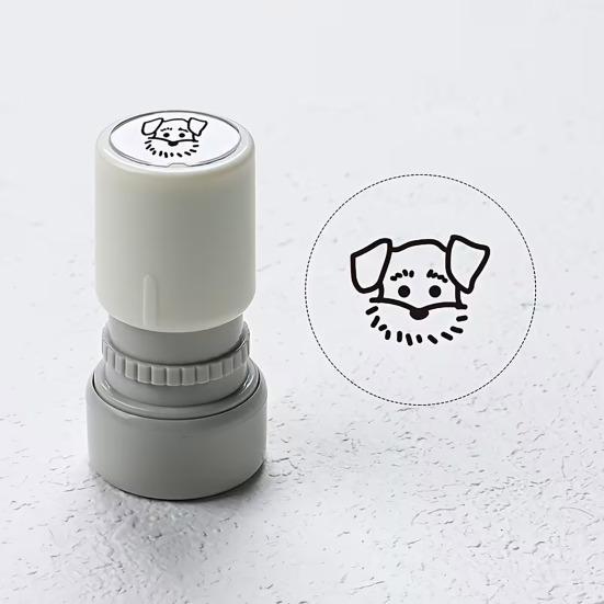 Мультяшная собака Самозаполняющийся штамп Портативный DIY для открыток Конвертов Скрапбукинга Предварительно пропитанный Декоративный щенок Штампик День рождения