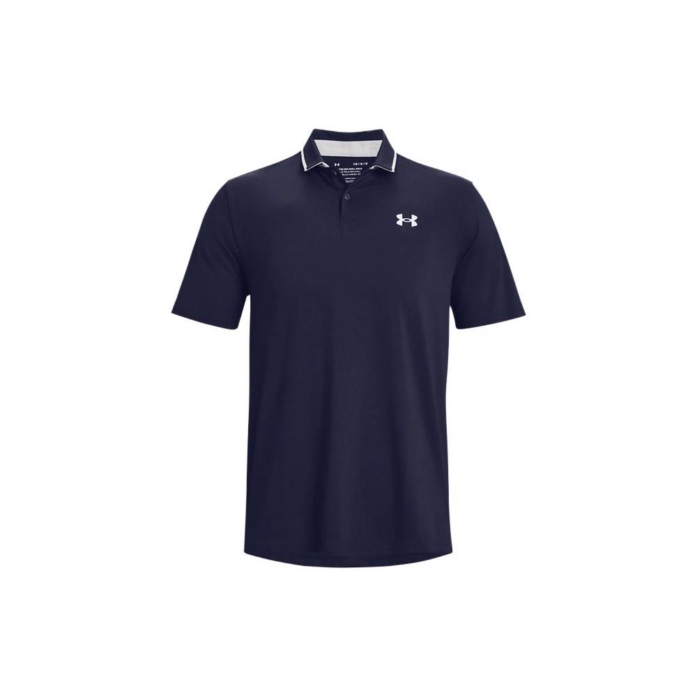 Under Armour Polo Shirts Men's Marine Blue Polo Collar Moderate Straight Fit 1377364-410