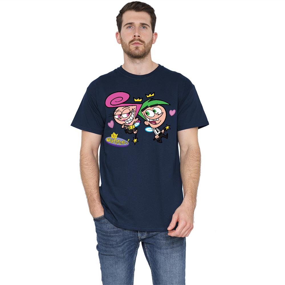 Fairly Odd Parents Unisex Adult Cosmo & Wanda T-Shirt