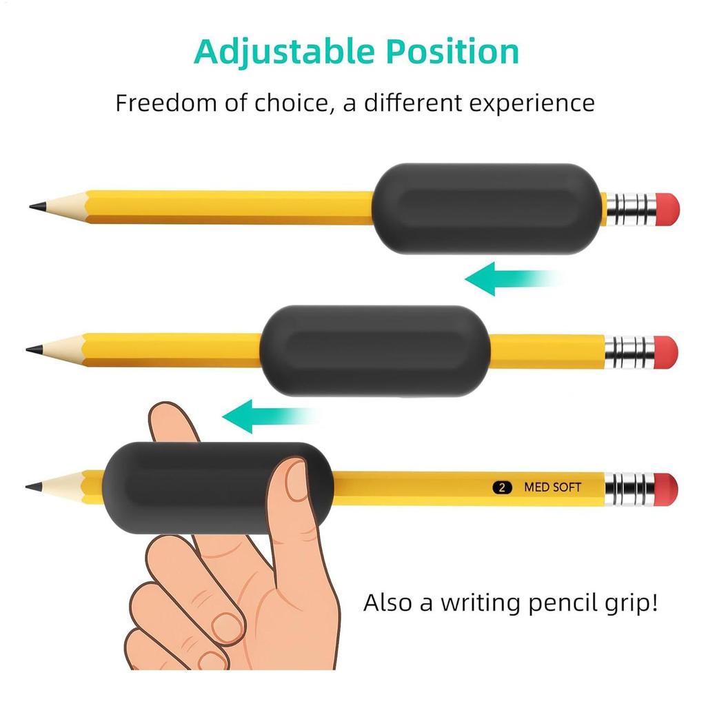1pcs Weighted Pencil Handwriting Aid Correction Tool for Children Elderly Meetings Exam Preparation Note-Taking Art Sketching