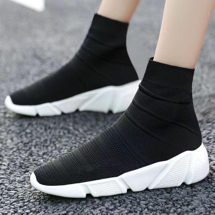Fashion New Socks Running Shoes Women's Sneakers Sports Shoes for Women Man Breathable Casual Elasticity Platform Vulcanize Ankle Boots