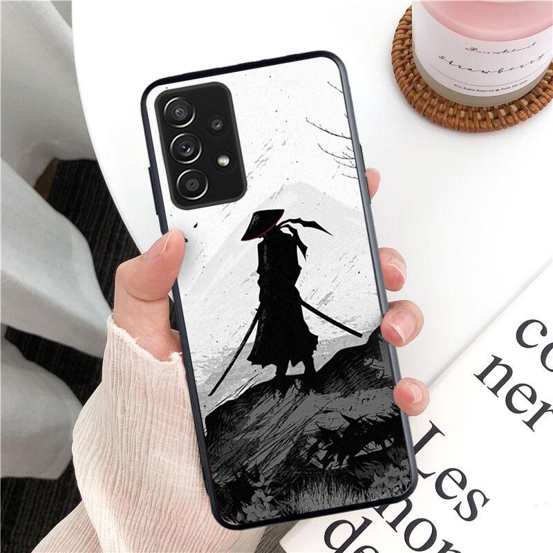 Samurai Oni Mask Phone Case for Samsung Galaxy A13 A22 A12 A32 A71 A11 A21S A33 A52 A72 A51 A50 A70 A31 M31 Funda Coque Case