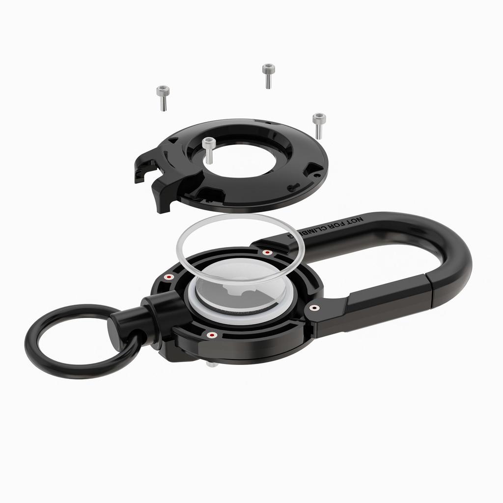 Logo Keychain for AirTag: Protective Anti-Loss Device Case & Key Ring