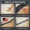1pc 0.9m Slope Pad Soft Multi-purpose Threshold Self-adhesive Durable PVC Anti Slip Strip for Vacuum Cleaner Wheelchair Trolley
