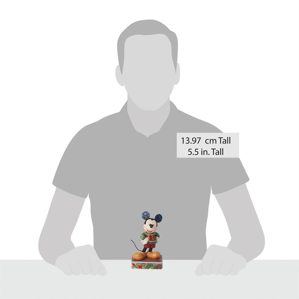 Enesco Микки в рождественском свитере Размер x 9 x 14 см DTR6015002 Статуэтка/Фигурка "Disney Traditions" 5.5