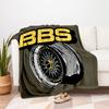 BBS Wheel Poster - Automotive Decor for Car EnthusiastsBlanket Flannel Throw Blanket for Sofa, Bed, Travel, Camping, Office, Couch, Chair, A