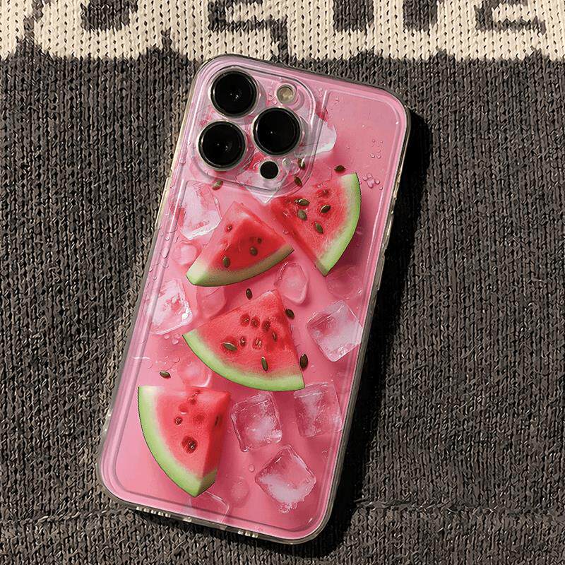 Creative Summer Ice Watermelon Pattern Phone Case For Samsung Galaxy A35 A55 A56 S20 S21 S22 S23 S24 S25 S26 Plus FE Ultra Cover