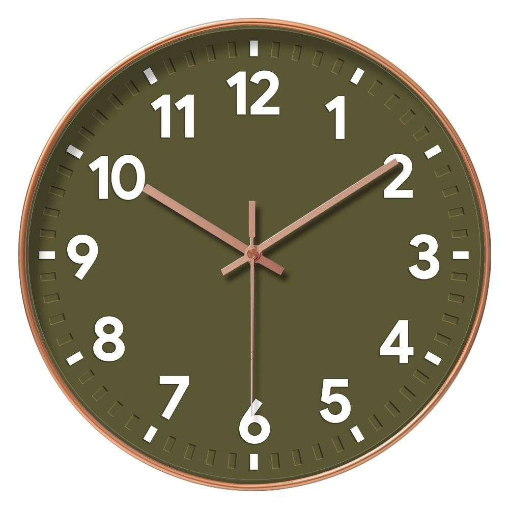 Silent Wall Clock Round Hanging Watch Living Room Decoration Quartz Wall Clock Hotel