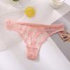 Women Thongs Hollow Out Mesh Sexy See Through Good Stretch Briefs G-strings for Sleeping