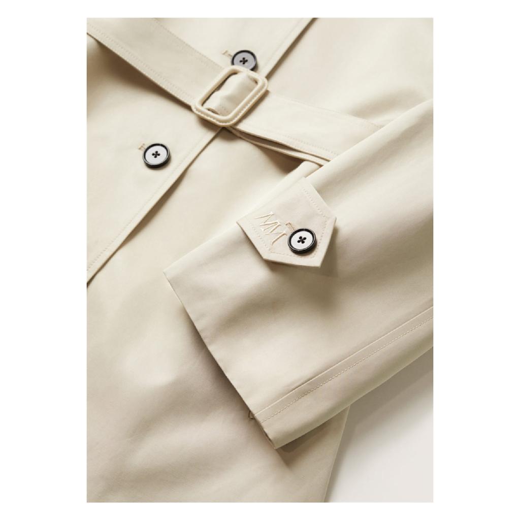 Хлопковый тренч на пуговицах