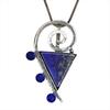 Pendant Lapis Lazuli Silver Jewelry 2.5" Gemstone Handmade Sterling Silver