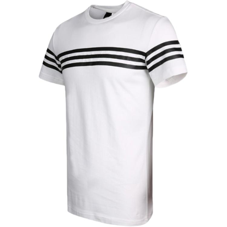 Adidas T Shirts Men's White Crew Neck Moderate CX5024