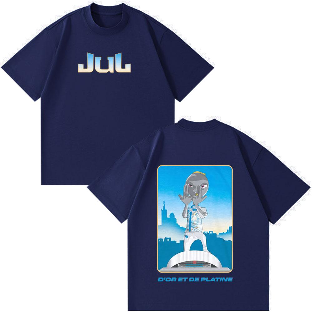 Rapper Jul Fashion Print T Shirt Unisex Unisex Harajuku Oversized Tshirt Summer Cotton Short Sleeve Loose Casual Hiphop Tshirts