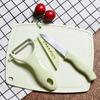 3pcs Fruit Knife Peeler Knife Set with Plastic Cutting Chopping Board Handheld Planer Blade Potato Slicer Kitchen Accessories